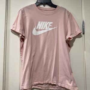 Nike Blush Tee with White Logo